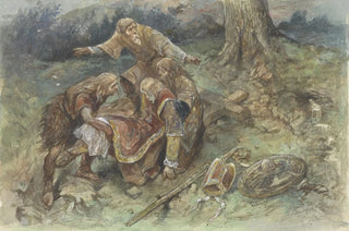 Charles Rochussen - Gewonde Adalbert wordt weggedragen.webp