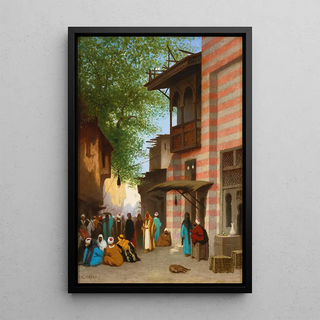 Charles Thodore Frre - A street scene North Africa.webp