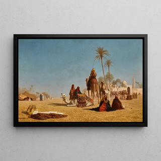 Charles Thodore Frre - Halt of the Caravan.webp