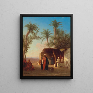 Charles Thodore Frre - Village in the desert Algeria.webp