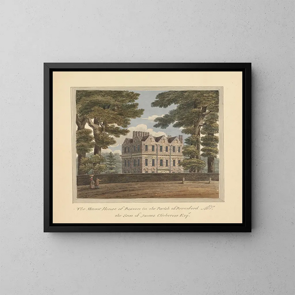 Manoir de Boston, Brentford, Middlesex - Charles Tomkins — gerahmtes Bild an der Wand