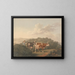 Frau mit Vieh - Charles Towne — gerahmtes Bild an der Wand