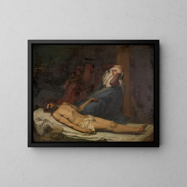 Piet - Charles Verlat — gerahmtes Bild an der Wand