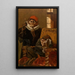 Der Zahnarzt - Charles Verlat — gerahmtes Bild an der Wand