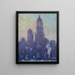 Die ersten Lichter - Charles Vezin — gerahmtes Bild an der Wand