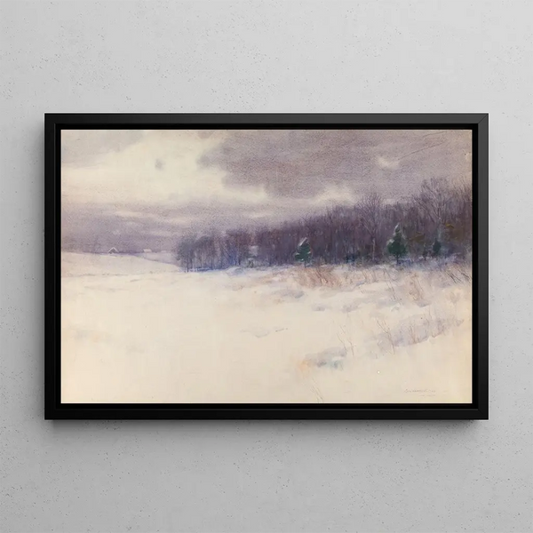 Ohne Titel Winterlandschaft New Jersey - Charles Warren Eaton — gerahmtes Bild an der Wand