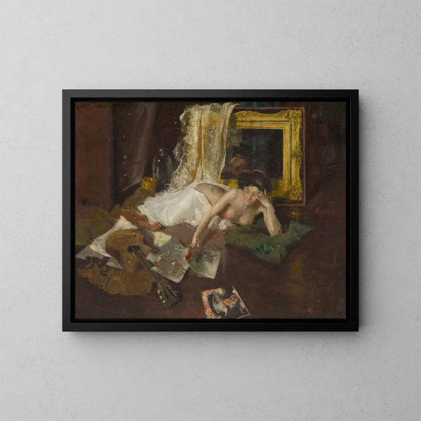 In der Werkstatt - Charles Webster Hawthorne — gerahmtes Bild an der Wand