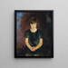 Portrait einer kleinen Mädchen - Charles Webster Hawthorne — gerahmtes Bild an der Wand