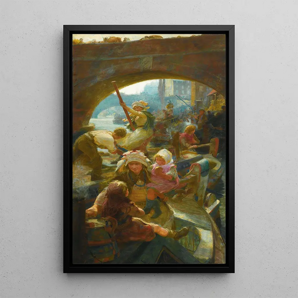 Charles William Wyllie - Beneath London Bridge.webp