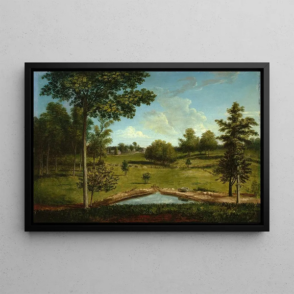 Charles Willson Peale - Landscape Looking Toward Sellers Hall from Mill Bank.webp