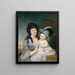 Mme John Nicholson Hannah Duncan und John Nicholson Jr - Charles Willson Peale — gerahmtes Bild an der Wand