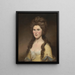 Rebecca Bryan White Mme John White - Charles Willson Peale — gerahmtes Bild an der Wand