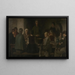 Gebet vor dem Essen - Charles de Groux — gerahmtes Bild an der Wand