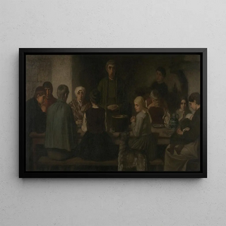 Charles de Groux - Prayer for the food.webp