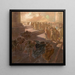 Chasser die Händler aus dem Tempel - Gaetano Previati — gerahmtes Bild an der Wand