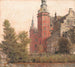Château de Frederiksborg vu du nord-ouest - Christen Købke — Ansicht des Kunstwerks