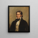 David Crockett - Chester Harding — gerahmtes Bild an der Wand