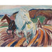 Reproduktion des Gemäldes Pferde beim Pflügen - Edvard Munch