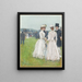 Au Grand Prix de Paris At the Grand Prix de Paris - Childe Hassam — gerahmtes Bild an der Wand