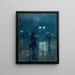 Nachthimmel der Fifth Avenue - Childe Hassam — gerahmtes Bild an der Wand