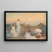 Der Sonnenuntergang - Childe Hassam — gerahmtes Bild an der Wand