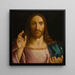Christus der Erlöser - Francesco Bissolo — gerahmtes Bild an der Wand