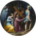 Christus mit dem Kreuz tragend - Giovanni Battista Naldini — in einem Innenraum präsentiert