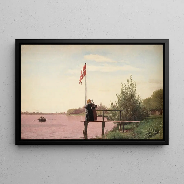Christen Kbke - A View from Dosseringen near the Sortedam Lake Looking towards the Suburb Nrrebro outside Copenhage.webp