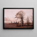 Herbstlandschaft, Frederiksborg-Schloss in mittlerer Entfernung - Christen Købke — gerahmtes Bild an der Wand