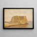 Castel dell'Ovo in Neapel - Christen Købke — gerahmtes Bild an der Wand