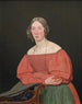 Portrait der Schwester des Künstlers Cecilie Margrethe Petersen geborene Købke - Christen Købke — Ansicht des Kunstwerks