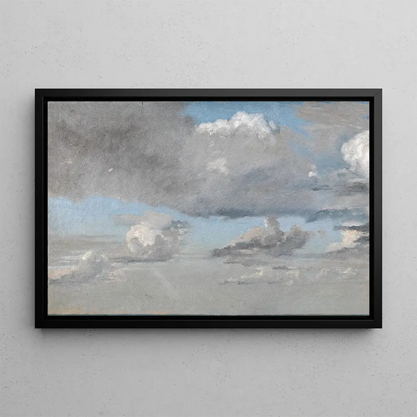 Studie der Wolken - Christen Købke — gerahmtes Bild an der Wand