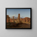 Das Forum von Pompeji mit dem Vesuv im Hintergrund - Christen Købke — gerahmtes Bild an der Wand