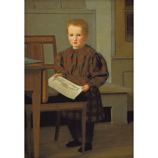 Christen Kbke - The Painter CW Eckersbergs Son Julius in his Fathers Studio.webp