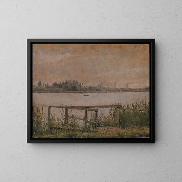 Ansicht von Kopenhagen vom Dosseringen - Christen Købke — gerahmtes Bild an der Wand