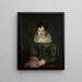Portrait von Maria Christina Nijssen Ehefrau von Anthonie van der Hout - Christiaan Julius Lodewijk Portman — gerahmtes Bild an der Wand
