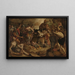 La Rencontre de David et Abigail - Christiaen Jansz van Bieselingen — gerahmtes Bild an der Wand