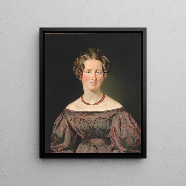 Signe Marie Vilhelmine Jensen - Christian Albrecht Jensen — gerahmtes Bild an der Wand