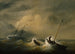 Der Rettung der Crew der österreichischen Brig Pegno D'Amicizia am 25. Oktober 1852 - Christian Cornelis Kannemans — Ansicht des Kunstwerks
