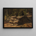 Holzrahmen-Gemälde am Waldrand - Christian Friedrich Gille — gerahmtes Bild an der Wand