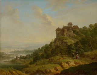 Landschaft mit Schloss - Christian Georg Schütz der Ältere — Ansicht des Kunstwerks