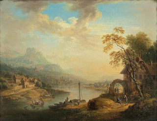 Christian Georg Schtz the elder - River Landscape.webp