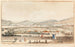 Ansicht der Stadt Genf mit einem Teil des Voirons-Gebirges, des Môle des Glacières und eines Teils des Salève, aufgenommen von Petit-Saconnex - Christian Gottlieb Geissler — Ansicht des Kunstwerks
