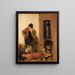 Charles Lundh im Gespräch mit Christian Krohg - Christian Krohg — gerahmtes Bild an der Wand