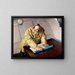 Eaux difficiles - Christian Krohg — gerahmtes Bild an der Wand