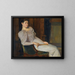 Mädchen in Weiß - Christian Krohg — gerahmtes Bild an der Wand