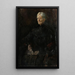 Portrait von Frau Betsy Gude - Christian Krohg — gerahmtes Bild an der Wand