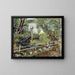 Der Garten mit der Glaskugel - Christian Krohg — gerahmtes Bild an der Wand