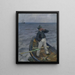 Le chenal côtier - Christian Krohg — gerahmtes Bild an der Wand