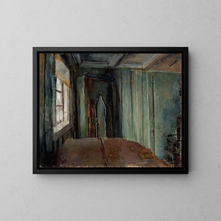 Die grüne Halle - Christian Krohg — gerahmtes Bild an der Wand